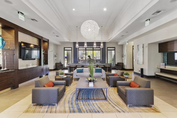 Modern interior of a welcoming common area