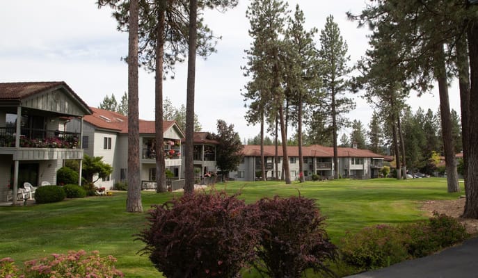 A serene view of Fairwood Retirement Village's outdoor space
