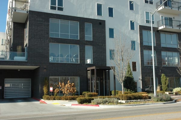 Exterior view of a modern assisted living facility