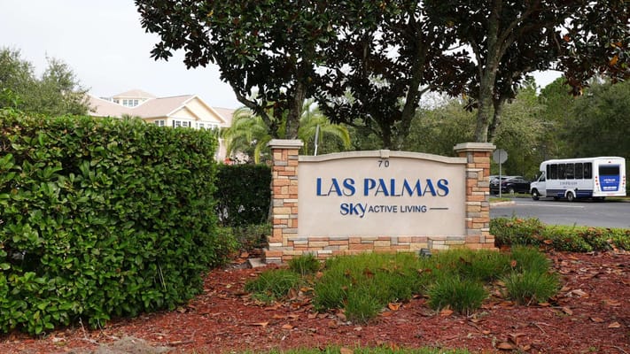 Signage for Las Palmas Sky Active Living facility