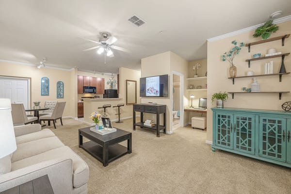 Interior view of a cozy living space in the facility
