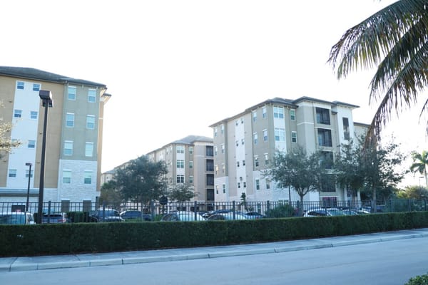 Exterior view of the facility buildings with landscaping
