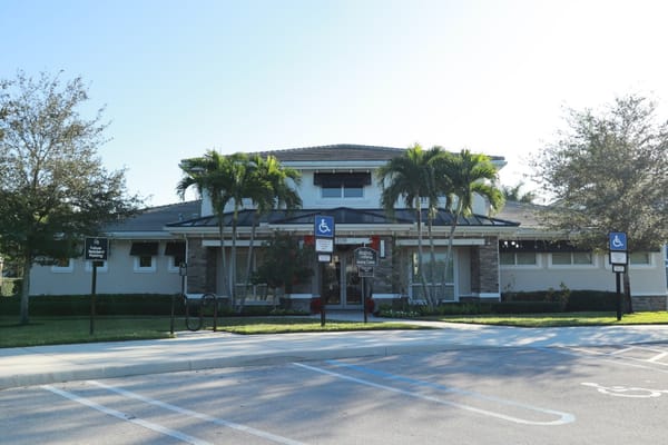 Exterior view of assisted living facility building