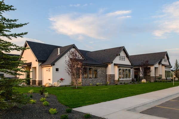 Front view of Cadence at Century Farm senior living facility