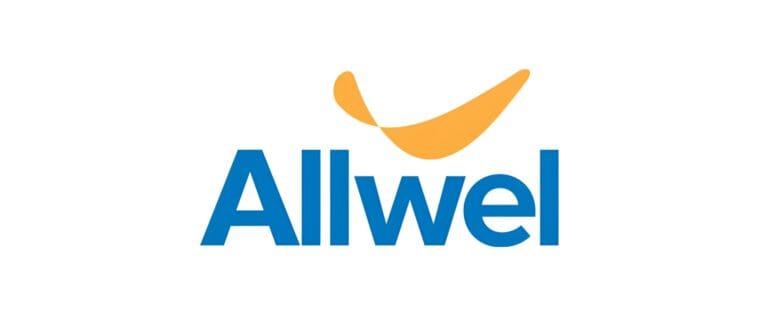 Allwel logo on a white background