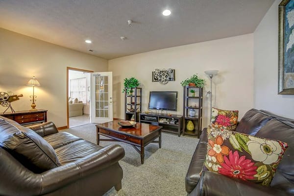 Cozy living room area with furniture and decor