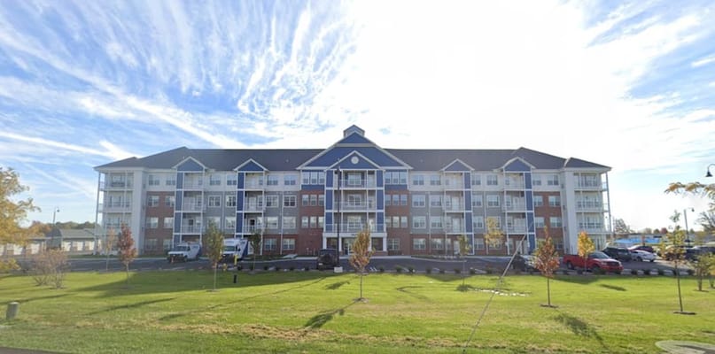 Exterior view of a senior living facility