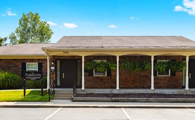Exterior view of Fairington facility entrance