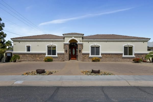 Exterior view of Leti’s Home Senior Living facility