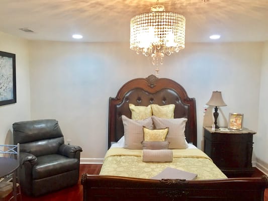 Stylish private resident room with elegant decor