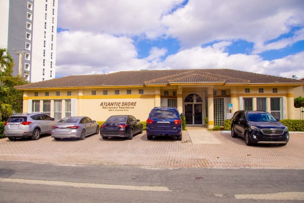Front exterior of Atlantic Shores Retirement Residence building