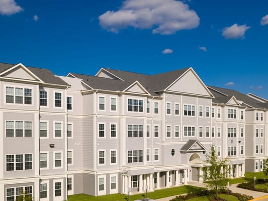 Exterior view of Parc Gardens assisted living facility