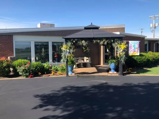Exterior view of Bertrand Nursing And Rehab Center entrance