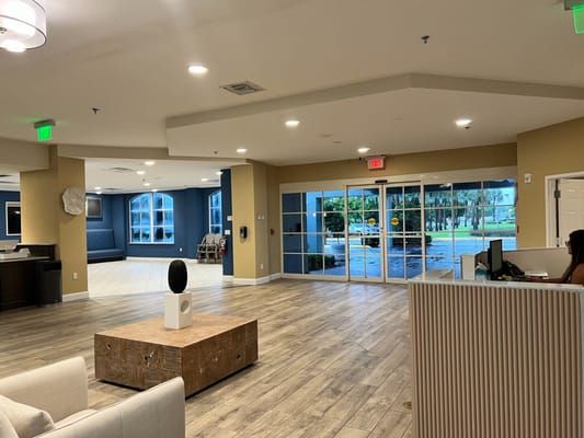 Interior view of a welcoming common area