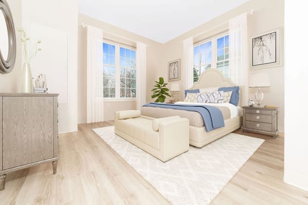 Bright and well-decorated resident room with a view