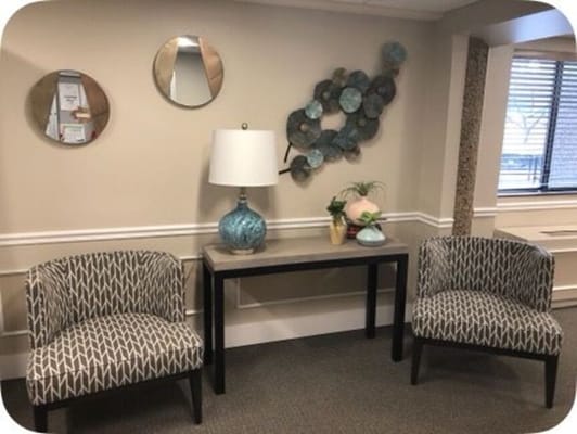 Cozy common area with seating and decor