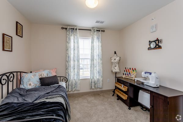 Cozy resident room with decorative elements