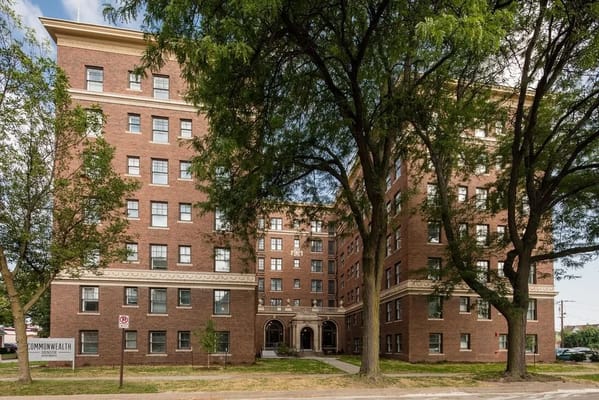 Exterior view of Commonwealth Senior Apartments building