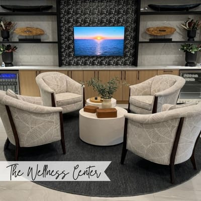 Welcoming seating area in The Wellness Center