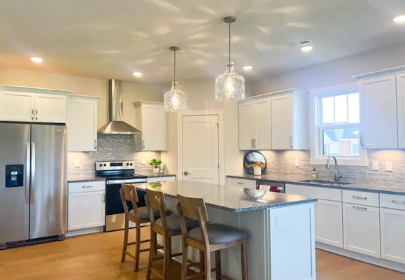 Modern kitchen setup in a senior living facility