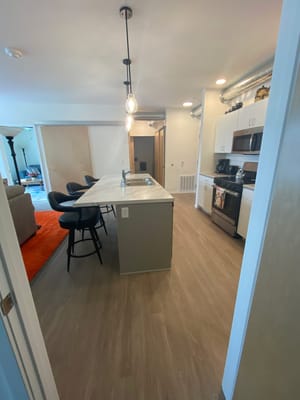 Interior view of a kitchen area in the facility
