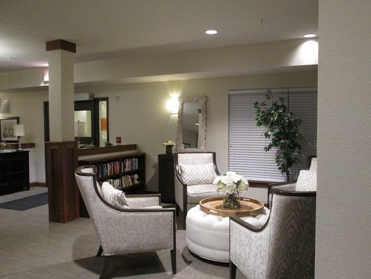 Interior lounge area with comfortable seating