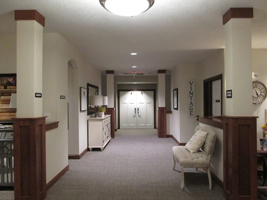 Interior hallway with vintage decor