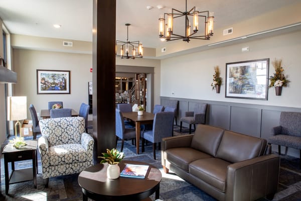 Interior common area with seating and decor