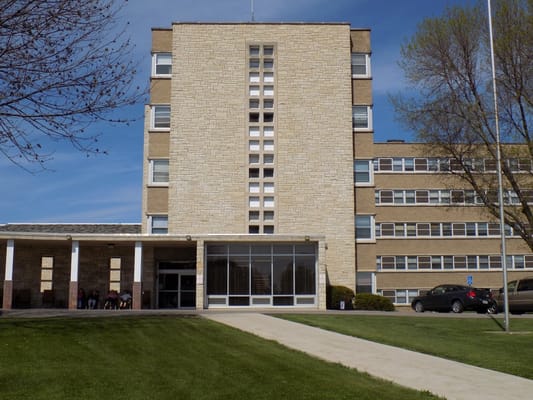 Front exterior view of the Windsor Park facility