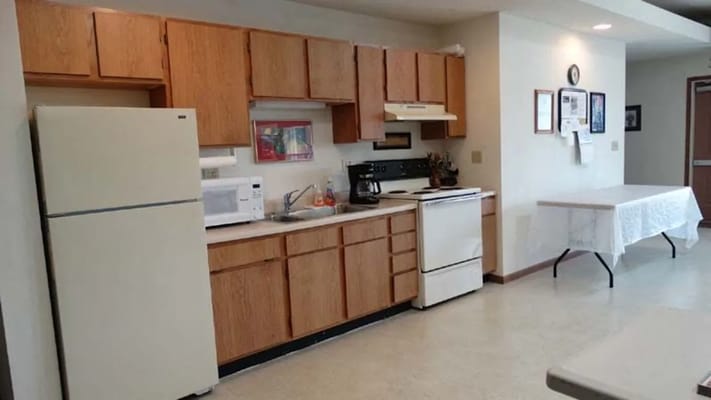 Interior view of a kitchen area in the facility