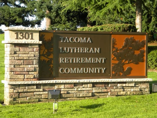Sign of Tacoma Lutheran Retirement Community