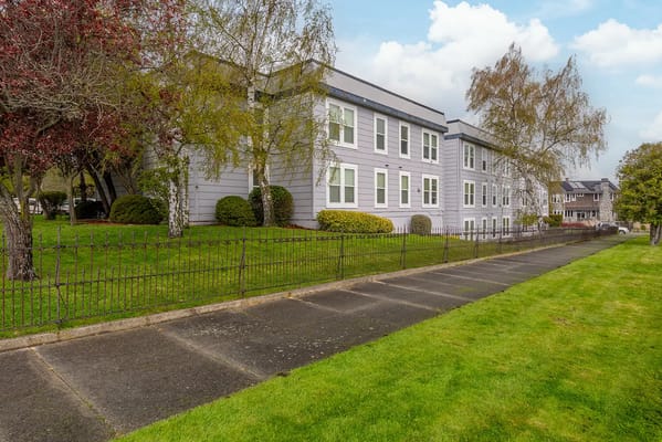 Exterior view of Marine Plaza assisted living facility