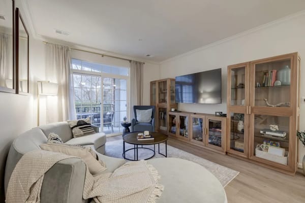 Cozy interior of a common area with soft lighting