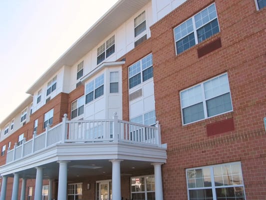 Exterior view of a senior living facility