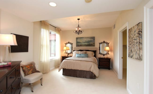 Cozy bedroom with decorative elements and soft lighting