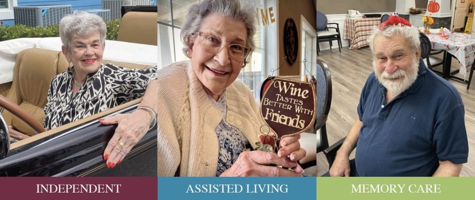 Residents enjoying social moments in a common area