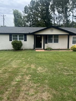 Exterior view of a single-story assisted living facility