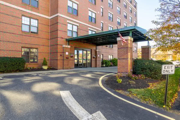 Exterior view of Monsignor Neagle facility entrance