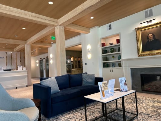 Interior view of a welcoming lobby area with furniture