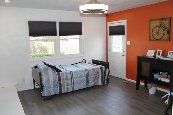 Simple interior of a resident's room