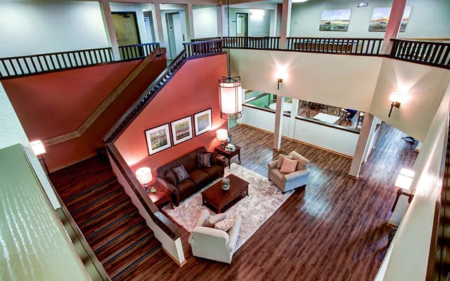 Interior common area with seating and decor