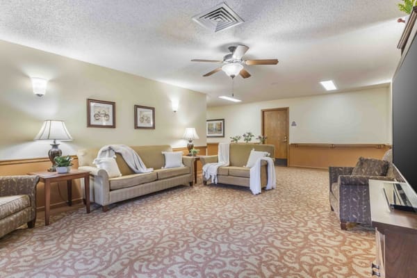 Interior living area with comfortable seating