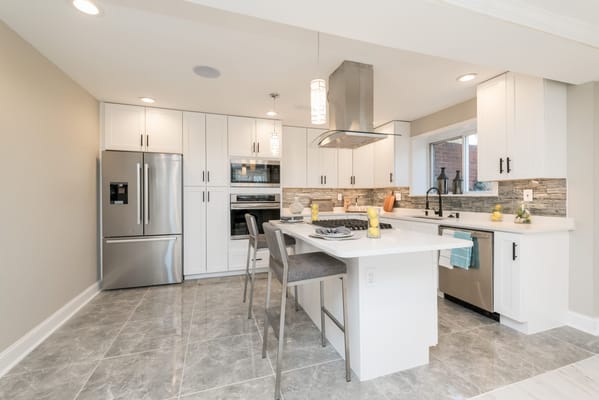 Modern kitchen interior with sleek design