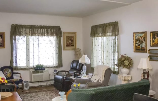 Cozy common area with seating and decor