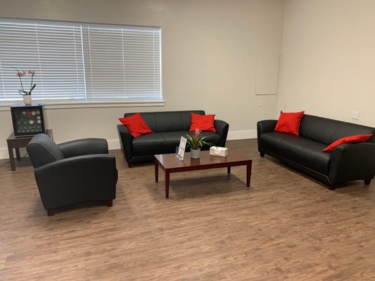 A cozy seating area in a common space