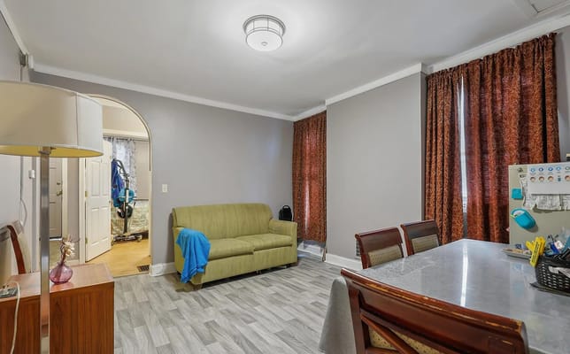 Interior view of a resident room with furniture