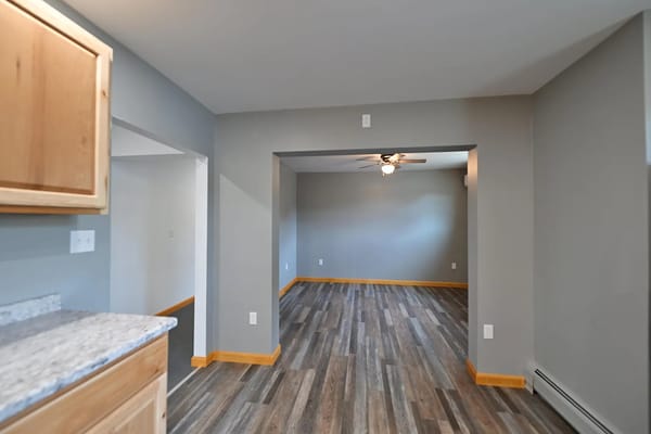 Interior view of a spacious private room
