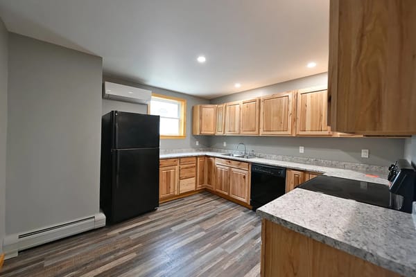 Modern kitchen in a senior living facility