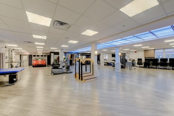 Interior view of a rehabilitation and exercise area