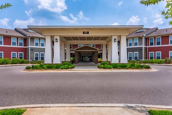 Front entrance of The Lodge at Johns Rd